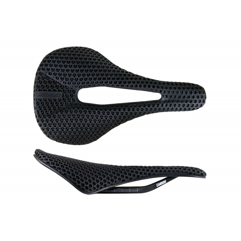 Sillín Massi Short-Race 3D Carbon 145g Negro
