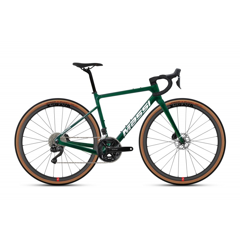 BICICLETA MASSI ACROSS CARBON RACE 105 DI2 2X12 VERDE CARBONO (2026)