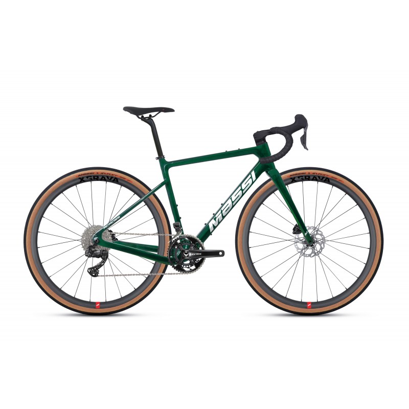 BICICLETA MASSI ACROSS CARBON RACE GRX DI2 2X12 VERDE CARBONO (2026)